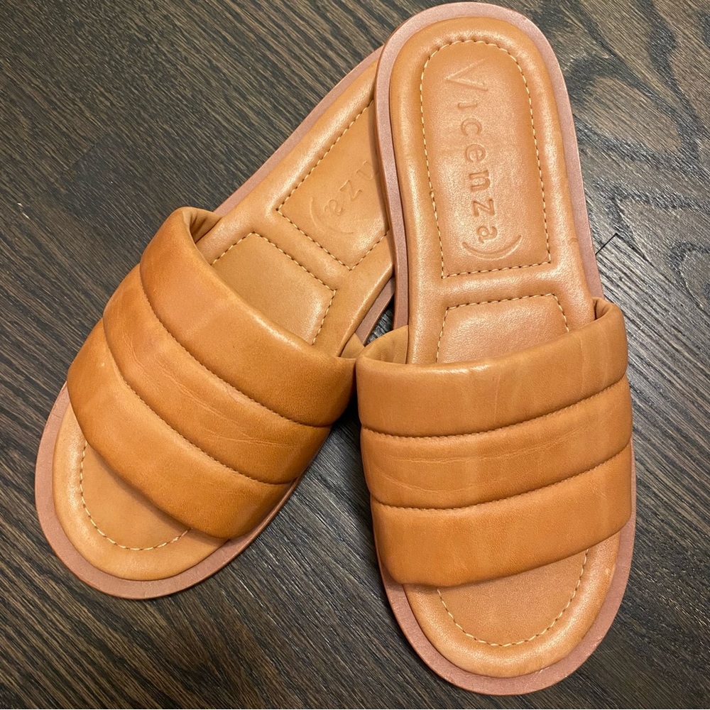 Free People Nude Slide Sandal